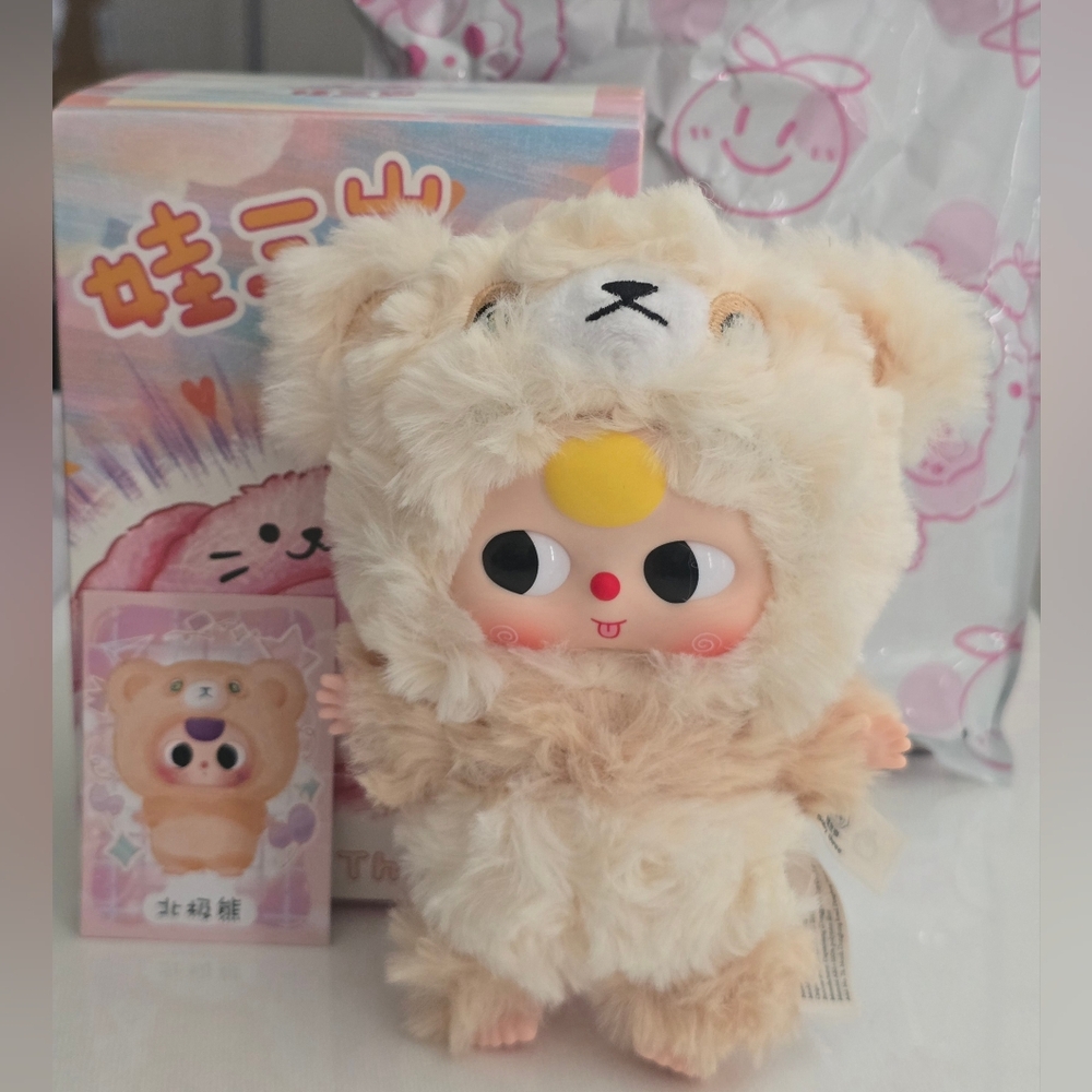Baby Three De Lovly Series Plush Pendant  "Snowbie"